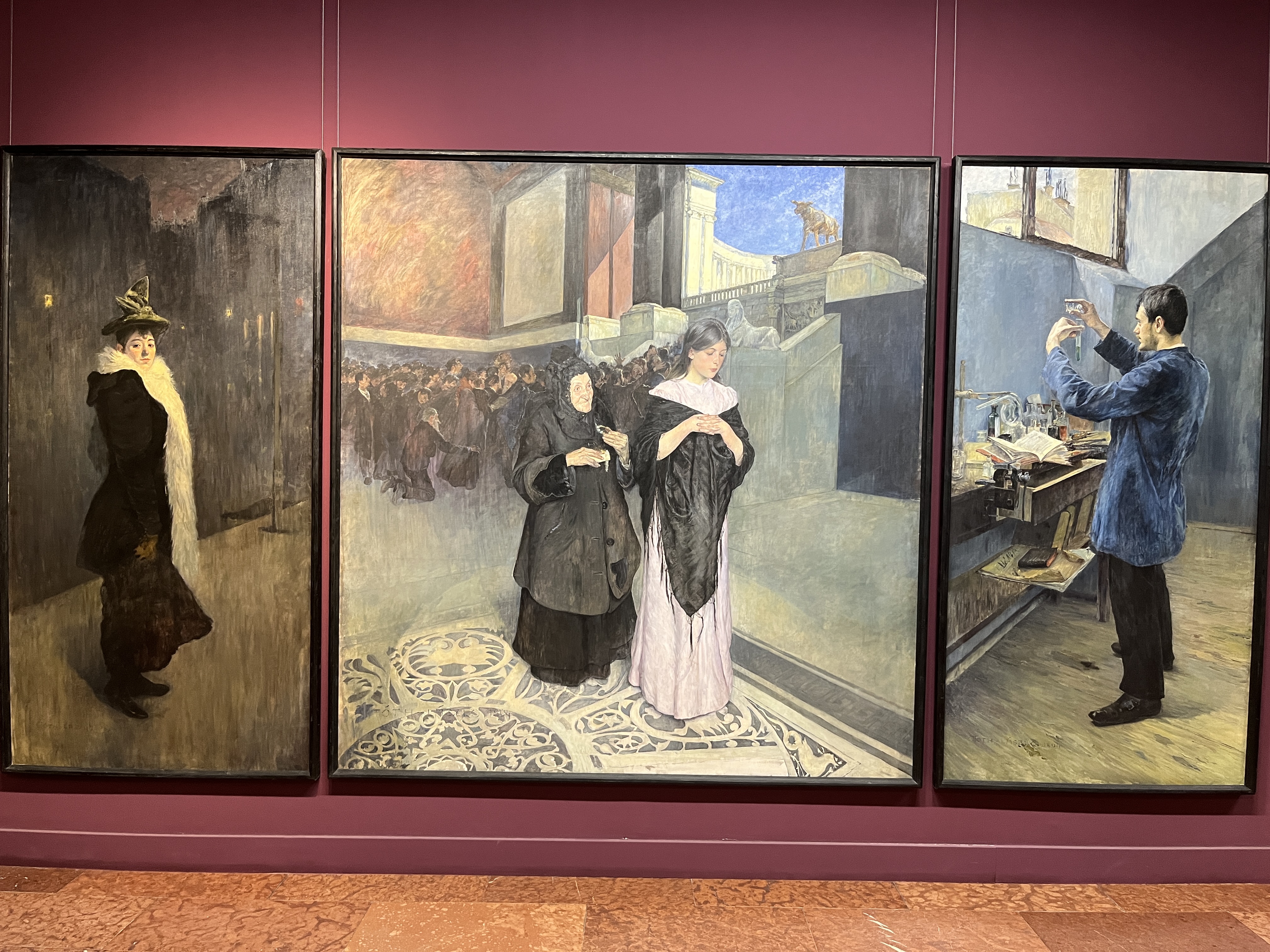 The Triptych of Modern Life by László Tóth